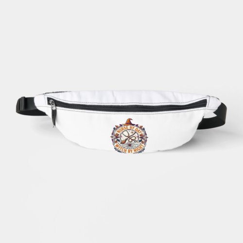 Nurse Day Witch Night Halloween Stethoscope Broom_ Fanny Pack