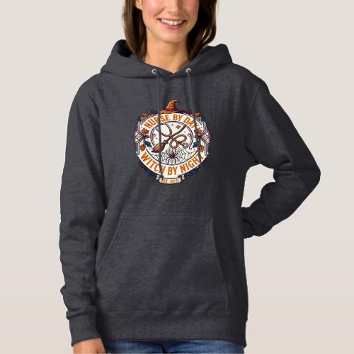 Nurse Day Witch Night Halloween Stethoscope Broom_ Hoodie