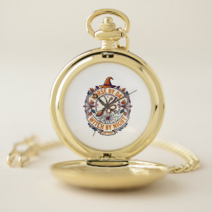 Nurse Day Witch Night Halloween Stethoscope Broom_ Pocket Watch