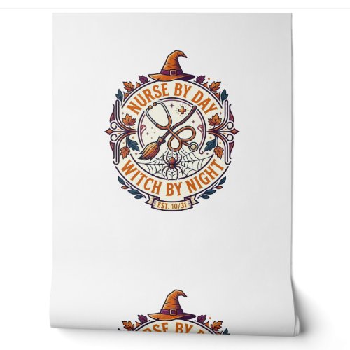 Nurse Day Witch Night Halloween Stethoscope Broom_ Wallpaper