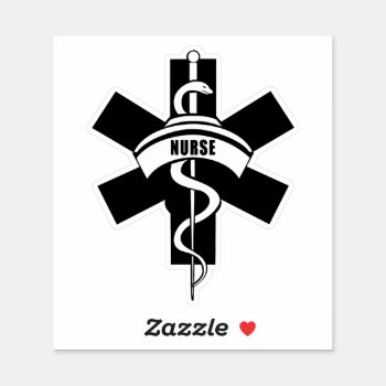 Nurse Dedication Sticker by bonfirenurses at Zazzle