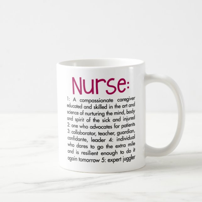 Nurse definition. coffee mug (Right)