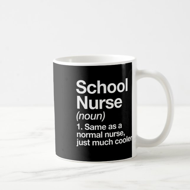 Nurse Definition Funny Back To School First Day  Coffee Mug (Right)