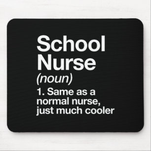 Nurse Definition Funny Back To School First Day Mouse Pad