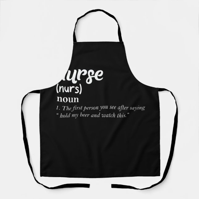Nurse Definition Nursing Apron (Front)