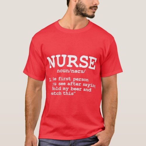 Nurse Definition Nursing  retro T_Shirt