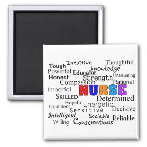 Nurse Describing Words Gifts Magnet