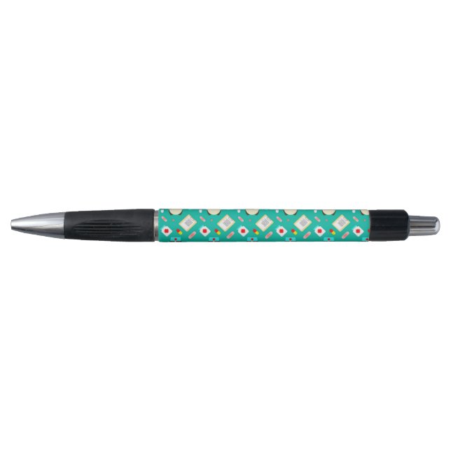 Nurse design pattern black ink pen (Front)
