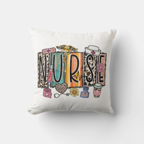 Nurse Design   Throw Pillow