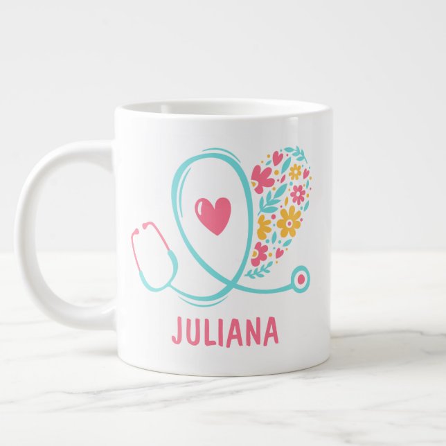 Nurse / Doctor / CNA / RNA Giant Coffee Mug (Left)