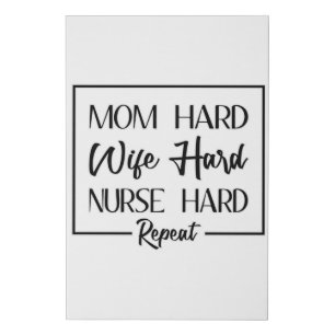Nurse Doctor Hospital Nursing Medicine Gift Idea Faux Canvas Print