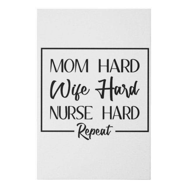Nurse Doctor Hospital Nursing Medicine Gift Idea Faux Canvas Print (Front)