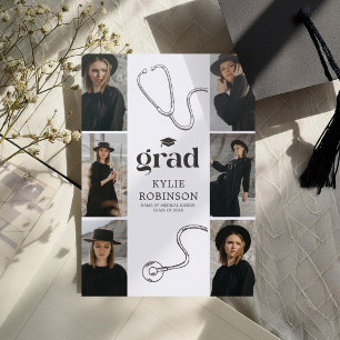Nurse Doctor Letterpress Graduation Announcement