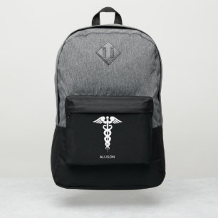 Nurse Doctor Medical Caduceus Personalized Port Authority® Backpack