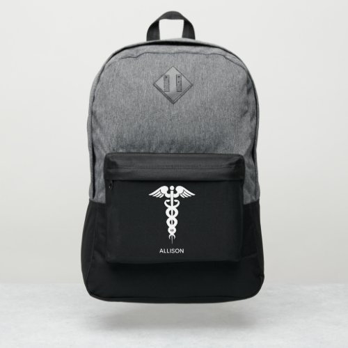 Nurse Doctor Medical Caduceus Personalized Port Authority Backpack