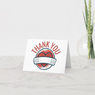 Nurse Doctor Medical Heart Bandage Nursing Thank You Card