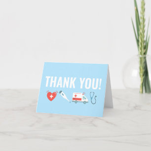 Nurse Doctor Medical Nursing Appreciation RN Letterpress Thank You Card