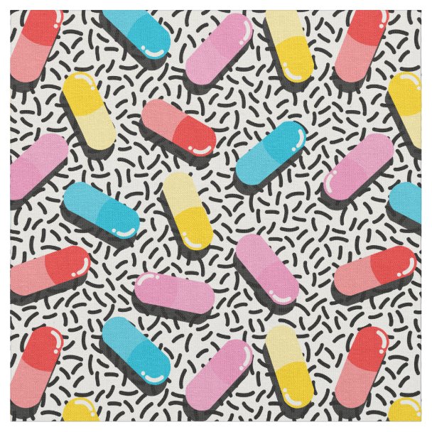 Medical Design Pattern Fabric | Zazzle