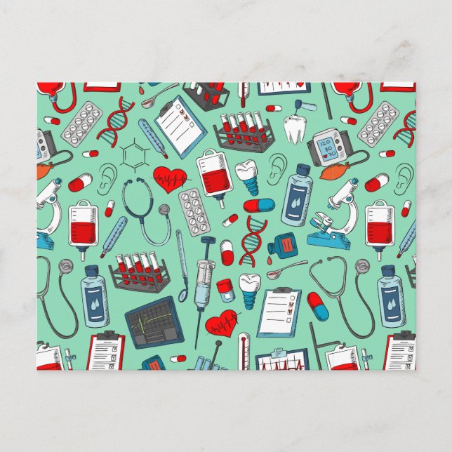 Nurse, Doctor, Medical Professional Themed   Postcard (Front)