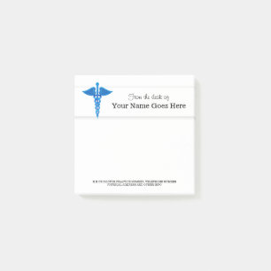 Nurse Doctor Medical rep name desk note organizer
