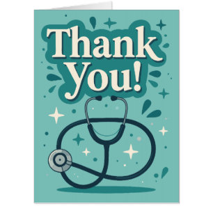 Nurse Doctor Medical Stethoscope appreciation Card