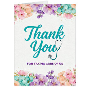 Nurse Doctor Medical Stethoscope appreciation Card