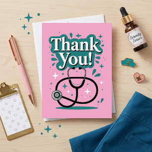 Nurse Doctor Medical Stethoscope appreciation Card