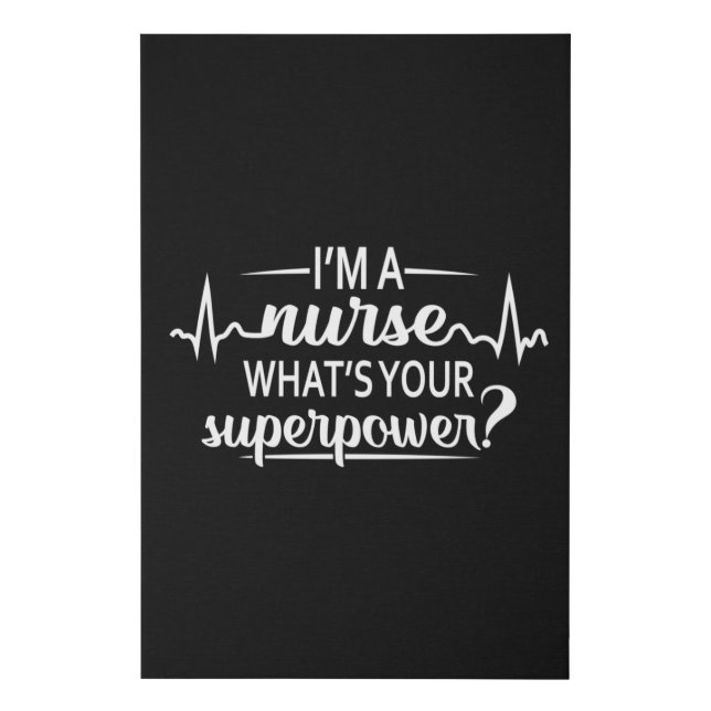 Nurse Doctor Nursing Hospital Medicine Love Gift Faux Canvas Print (Front)