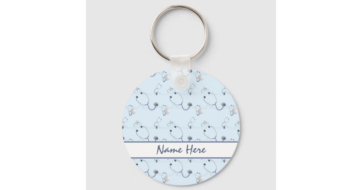 Nurse Doctor Stethoscope Keychain | Zazzle