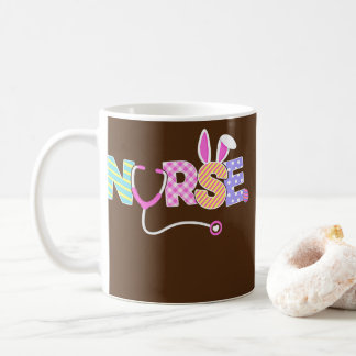 Nurse Easter Bunny Ears Nursing Easter Egg Coffee Mug