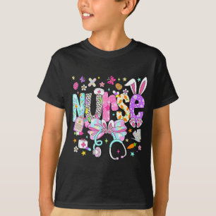 Nurse easter day cute coquette stethoscope nursing T-Shirt