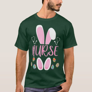 Nurse Easter Egg Hunting Rabbit Rn Easter Day Bunn T-Shirt
