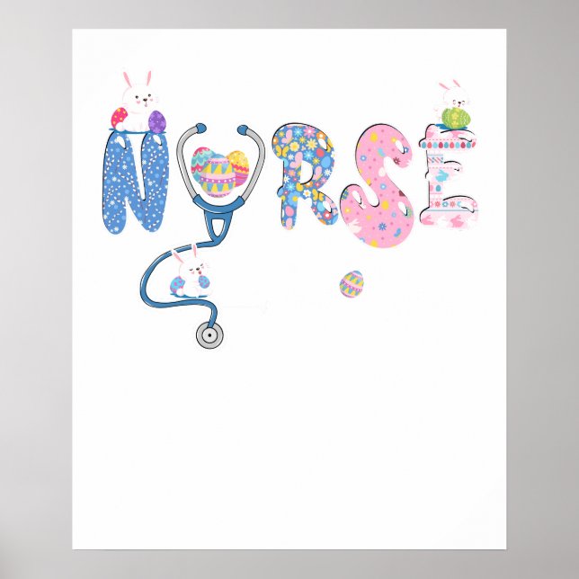 nurse easter, retro, vintage poster (Front)