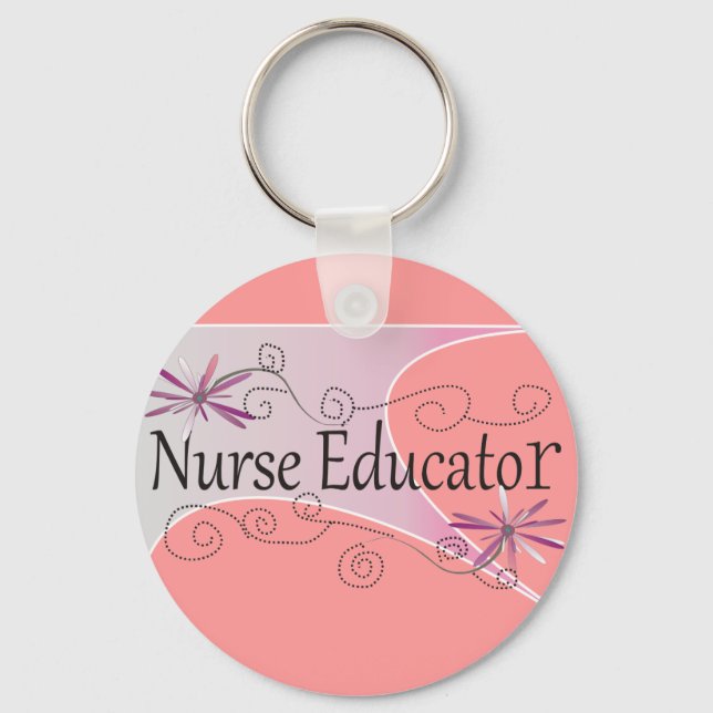 Nurse Educator Gifts Keychain (Front)