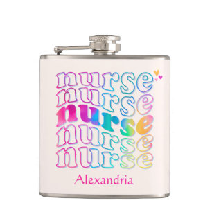 Nurse Elegant Color Flask