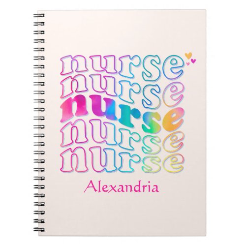 Nurse Elegant Color Notebook