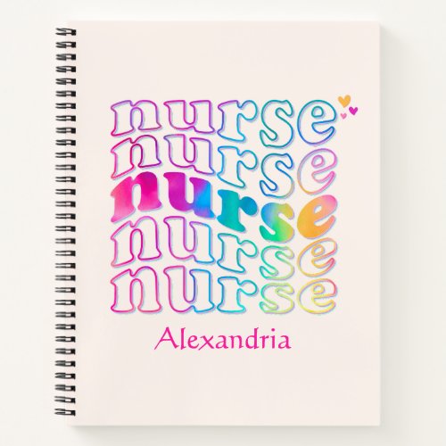 Nurse Elegant Color Notebook
