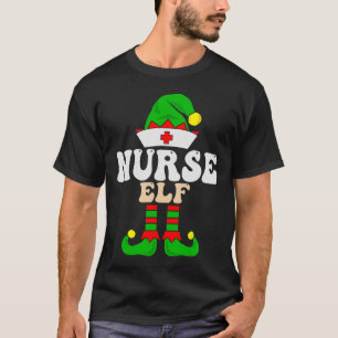 Nurse Elf Xmas Matching Family Group Christmas Par T-Shirt