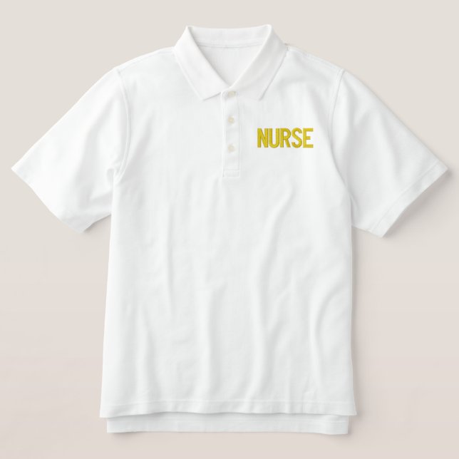 NURSE  EMBROIDERED POLO SHIRT (Design Front)