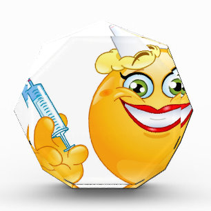 nurse emoji acrylic award