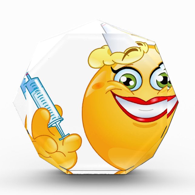 nurse emoji acrylic award (Front)