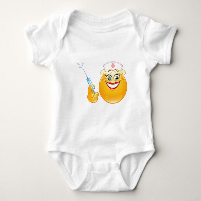 nurse emoji baby bodysuit (Front)