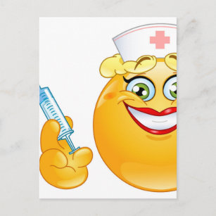 nurse emoji postcard