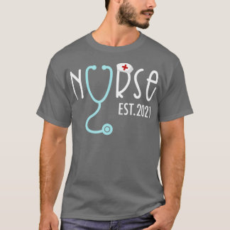 Nurse Est 2023 RN Nursing School Graduation Gradua T-Shirt