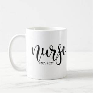 Nurse Est Custom Year Student Nurse RN graduation Coffee Mug
