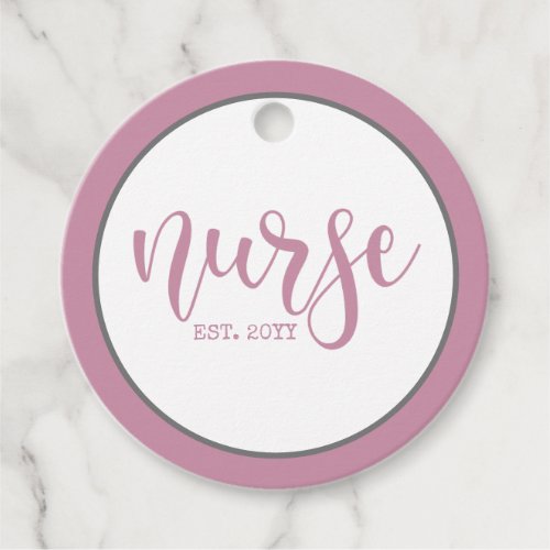 Nurse Est Custom Year Student Nurse RN graduation Favor Tags