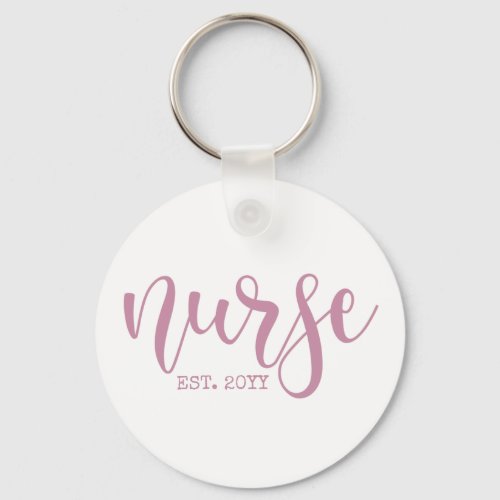 Nurse Est Custom Year Student Nurse RN graduation Keychain