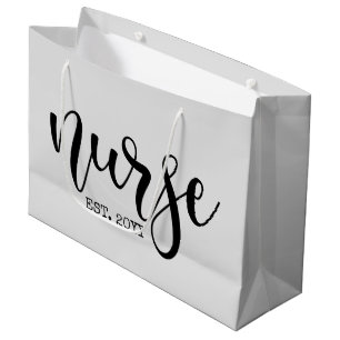 Nurse Est Custom Year Student Nurse RN graduation Large Gift Bag