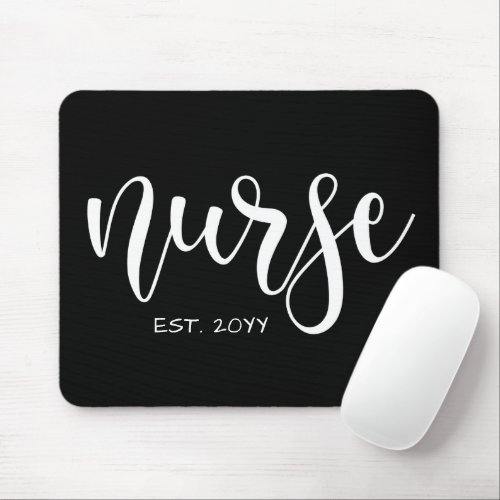 Nurse Est Custom Year Student Nurse RN graduation Mouse Pad