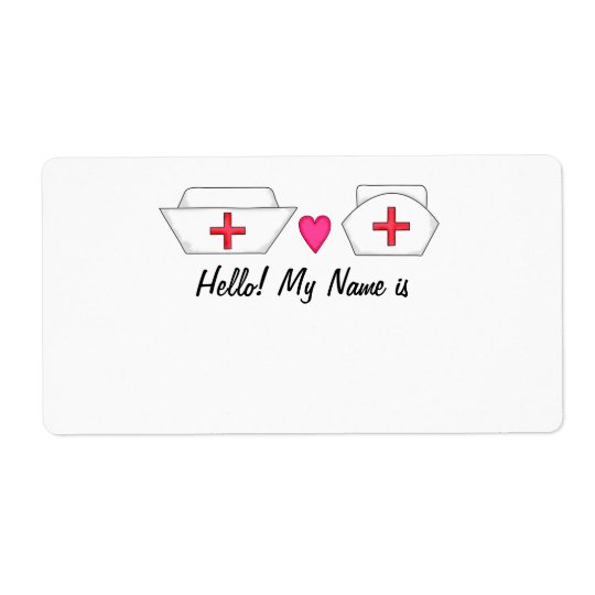 Nurse Event Name Tags Retro Nurse Caps